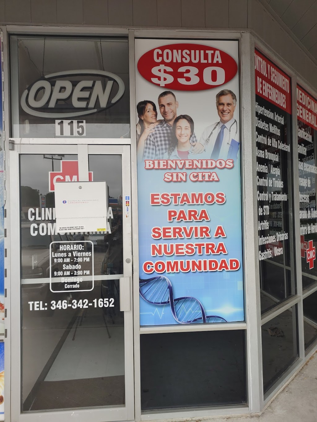 Clínica Médica Familiar | 8795 Antoine Dr Suite 115, Houston, TX 77088, USA | Phone: (346) 342-1652