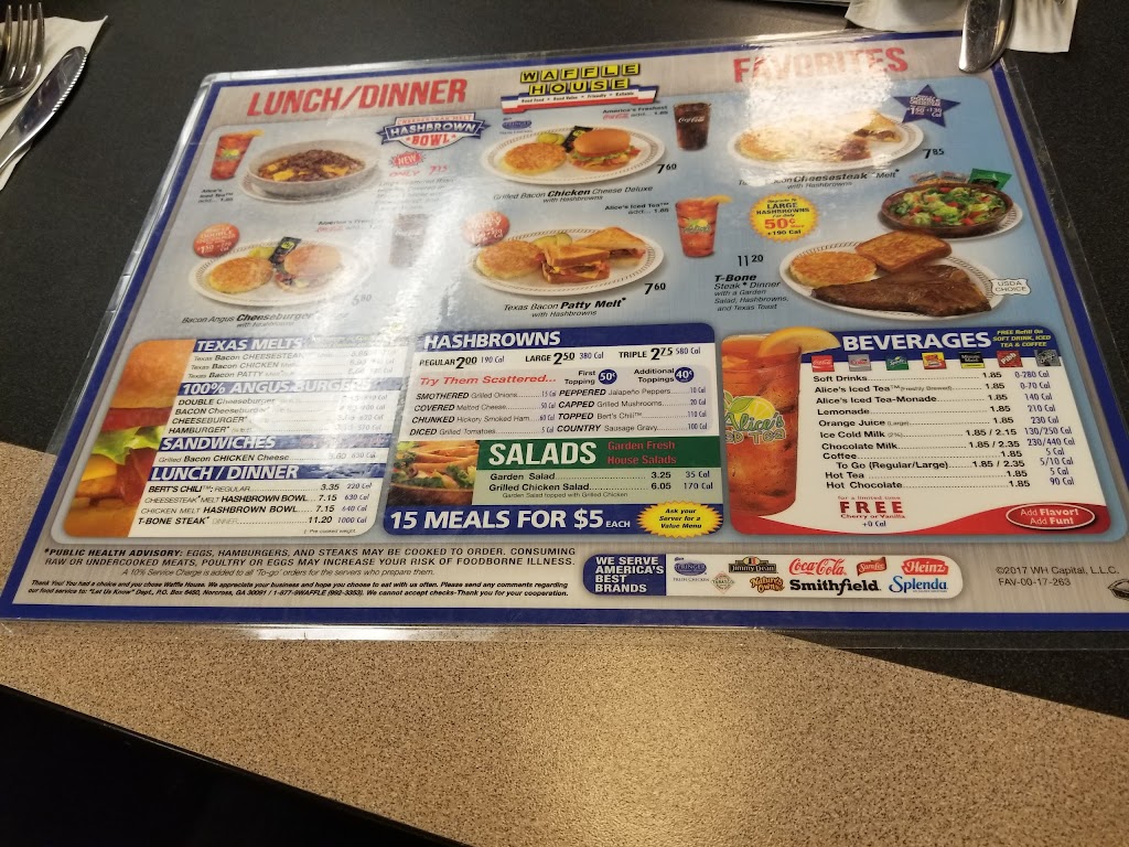 Waffle House | 5310 CAMPBELLTON, Fairburn, GA 30213, USA | Phone: (770) 969-8994