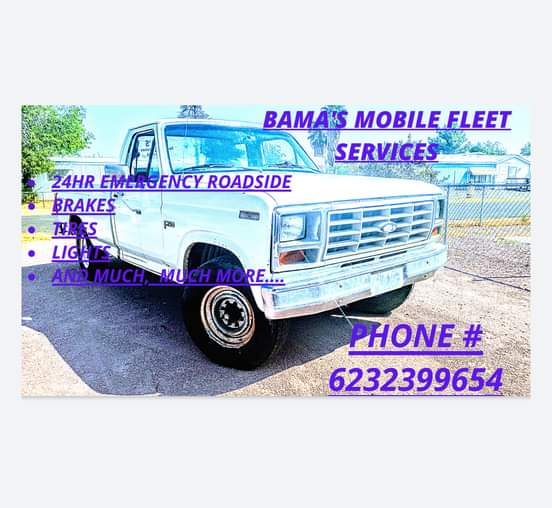 Bamas Mobile Fleet Services | 5020 W Peoria Ave #148, Glendale, AZ 85302, USA | Phone: (623) 239-9654