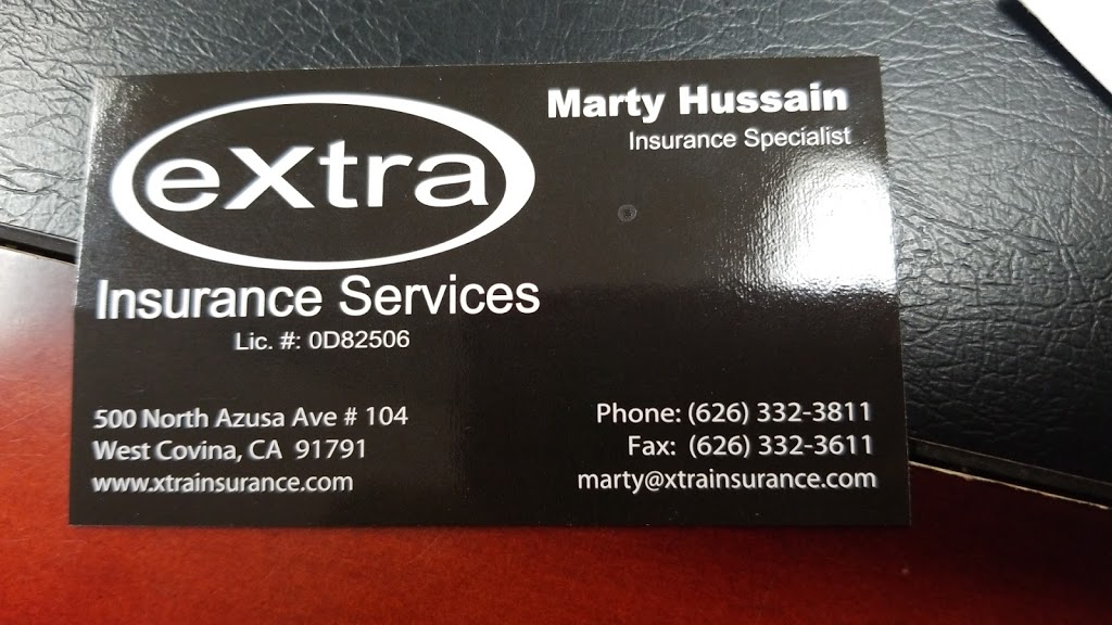 Extra Insurance Services | 500 N Azusa Ave # 104, West Covina, CA 91791, USA | Phone: (626) 332-3811