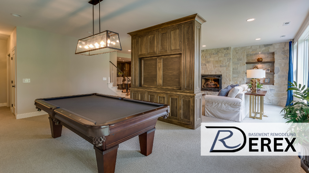 Basement Remodeling DEREX | 22200 W Long Grove Rd, Deer Park, IL 60010, USA | Phone: (224) 856-2051