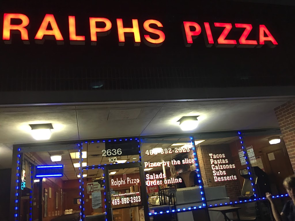 Ralphs Pizza | 2636 Frankford Rd #103, Dallas, TX 75287, USA | Phone: (469) 892-2923