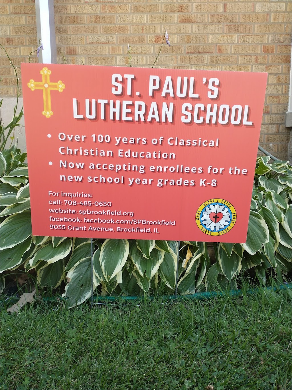 St Pauls Lutheran School | 9035 Grant Ave, Brookfield, IL 60513, USA | Phone: (708) 485-0650