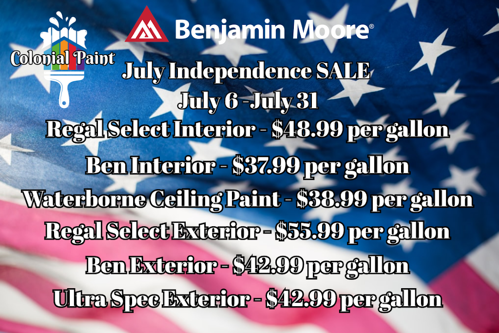 Colonial Paints/Benjamin Moore | 3701 Boulevard Ste D, Colonial Heights, VA 23834 | Phone: (804) 520-5134