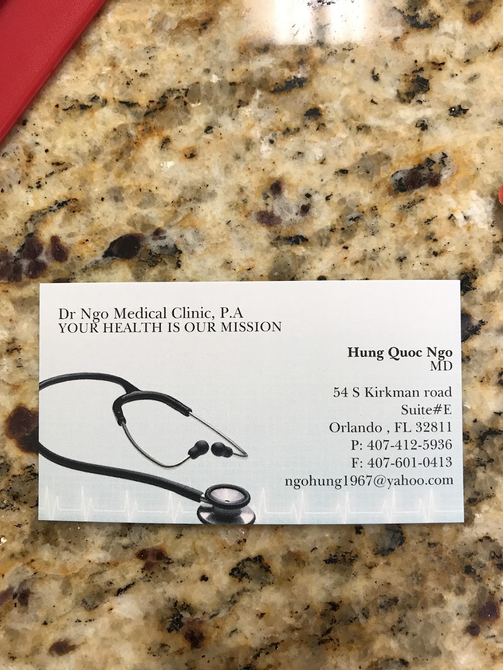 Dr Ngo Medical Clinic | 54 S Kirkman Rd, Orlando, FL 32811, USA | Phone: (407) 412-5936