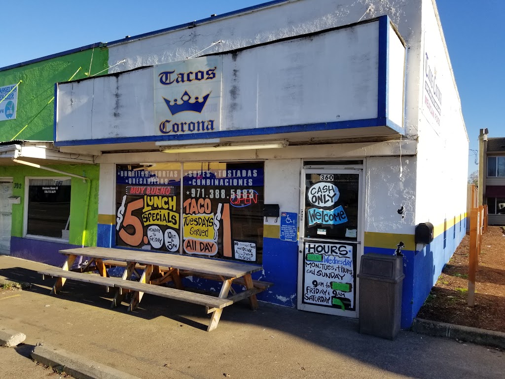 Tacos Corona | 360 N Pacific Hwy, Woodburn, OR 97071, USA | Phone: (971) 388-5983
