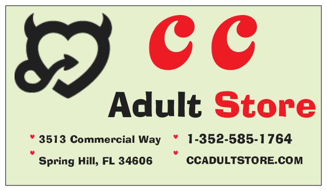 C C Adult Store | 3513 Commercial Way, Spring Hill, FL 34606, USA | Phone: (352) 585-1764