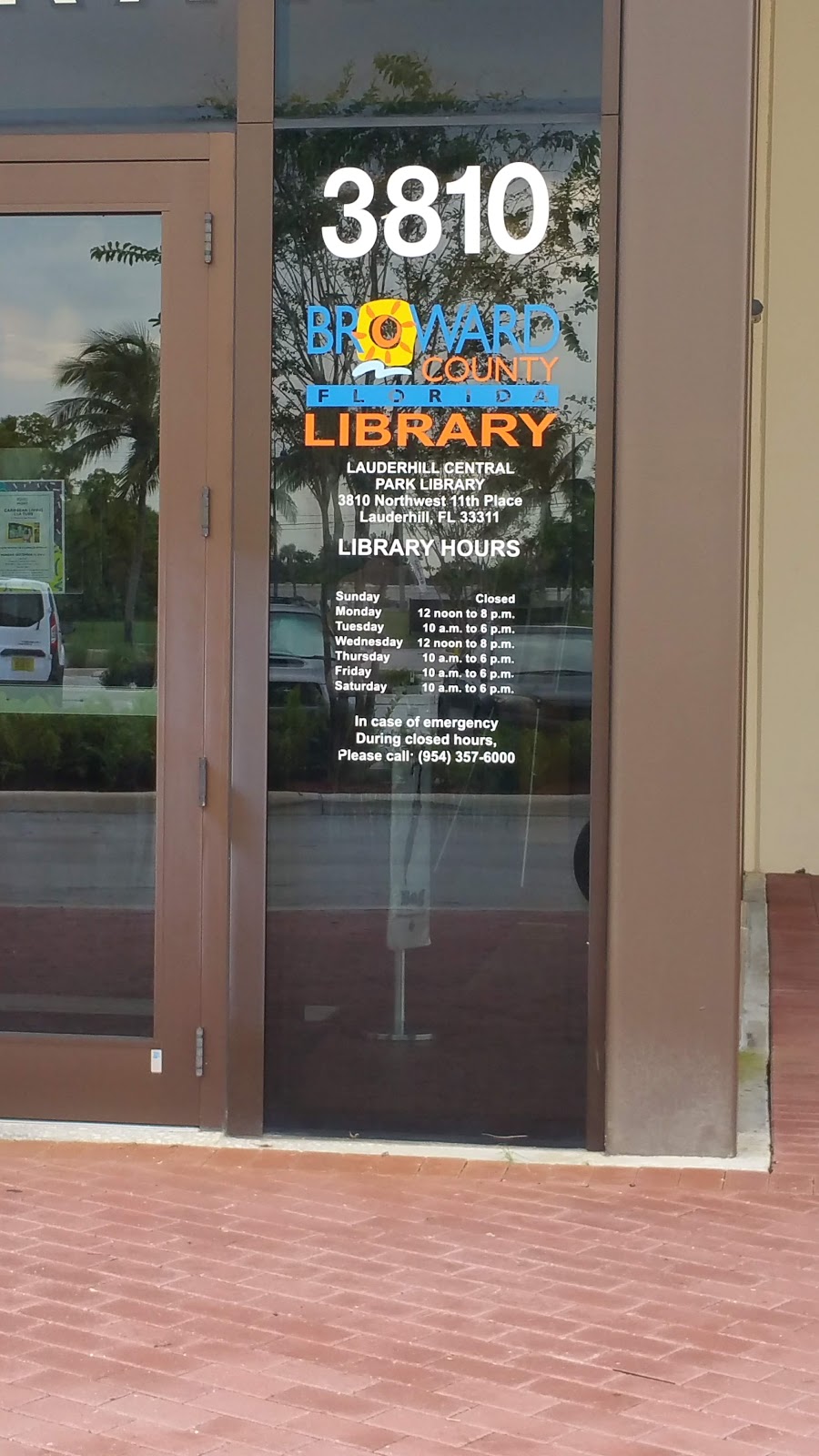 Lauderhill Central Park Library | 3810 NW 11th Pl, Lauderhill, FL 33311 | Phone: (954) 357-7833