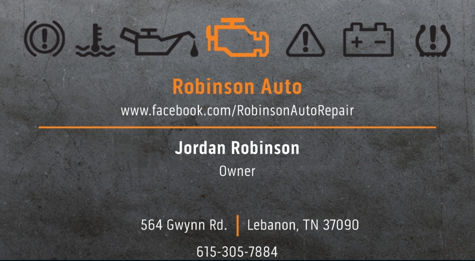 Robinson Auto | 564 Gwynn Rd, Lebanon, TN 37090, USA | Phone: (615) 305-7884