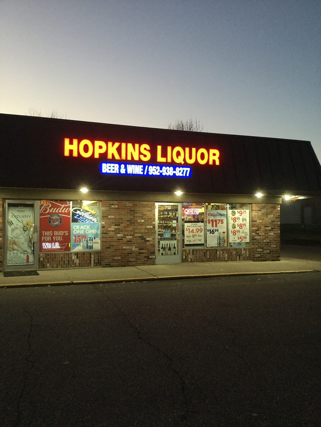 Hopkins Liquor Store | 712 11th Ave S, Hopkins, MN 55343 | Phone: (952) 938-8277