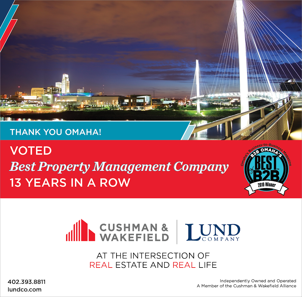 Cushman & Wakefield/The Lund Company | 450 Regency Pkwy Ste 200, Omaha, NE 68114, USA | Phone: (402) 393-8811