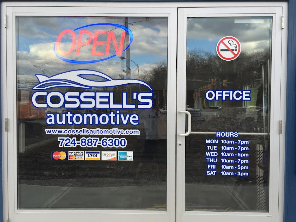 Cossells Automotive | 2581 Kingview Rd, Scottdale, PA 15683, USA | Phone: (724) 887-6300