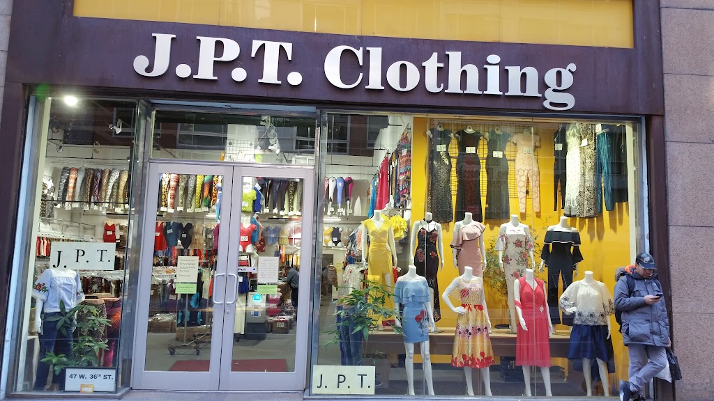 JPT Clothing | 47 W 36th St., New York, NY 10018 | Phone: (212) 545-8107