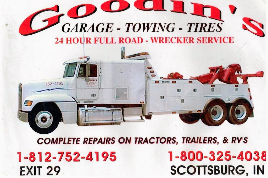Goodins Wrecker Services | 887 N Gardner St, Scottsburg, IN 47170, USA | Phone: (812) 752-4195