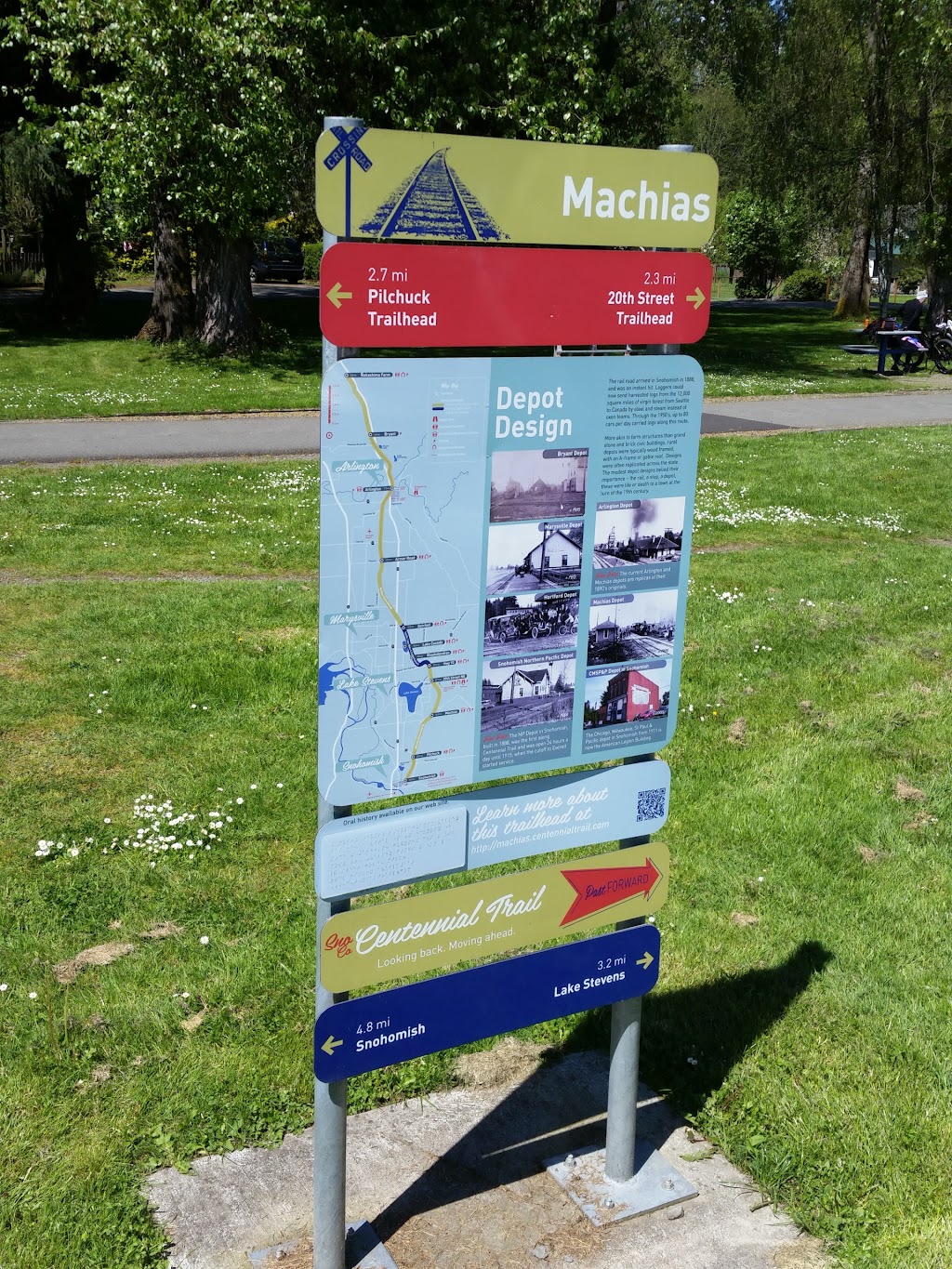 Centennial Trailhead At Machias Park | 1626 Virginia St, Snohomish, WA 98290 | Phone: (425) 388-3411