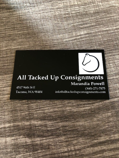 All Tacked Up Consignments | 4517 96th St E, Tacoma, WA 98446 | Phone: (360) 271-7875