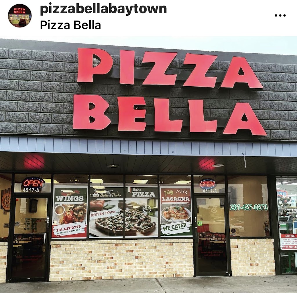 Pizza Bella and pasta | 3614 Garth Rd, Baytown, TX 77521, USA | Phone: (281) 427-0273