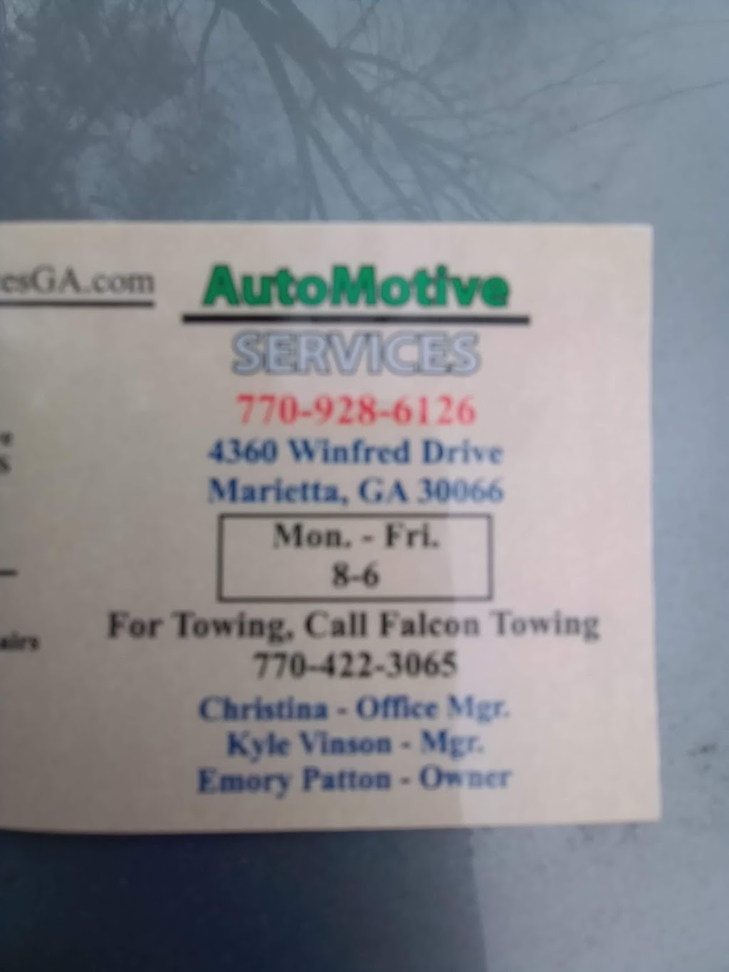 Automotive Services | 4360 Winfred Dr, Marietta, GA 30066, USA | Phone: (770) 928-6126