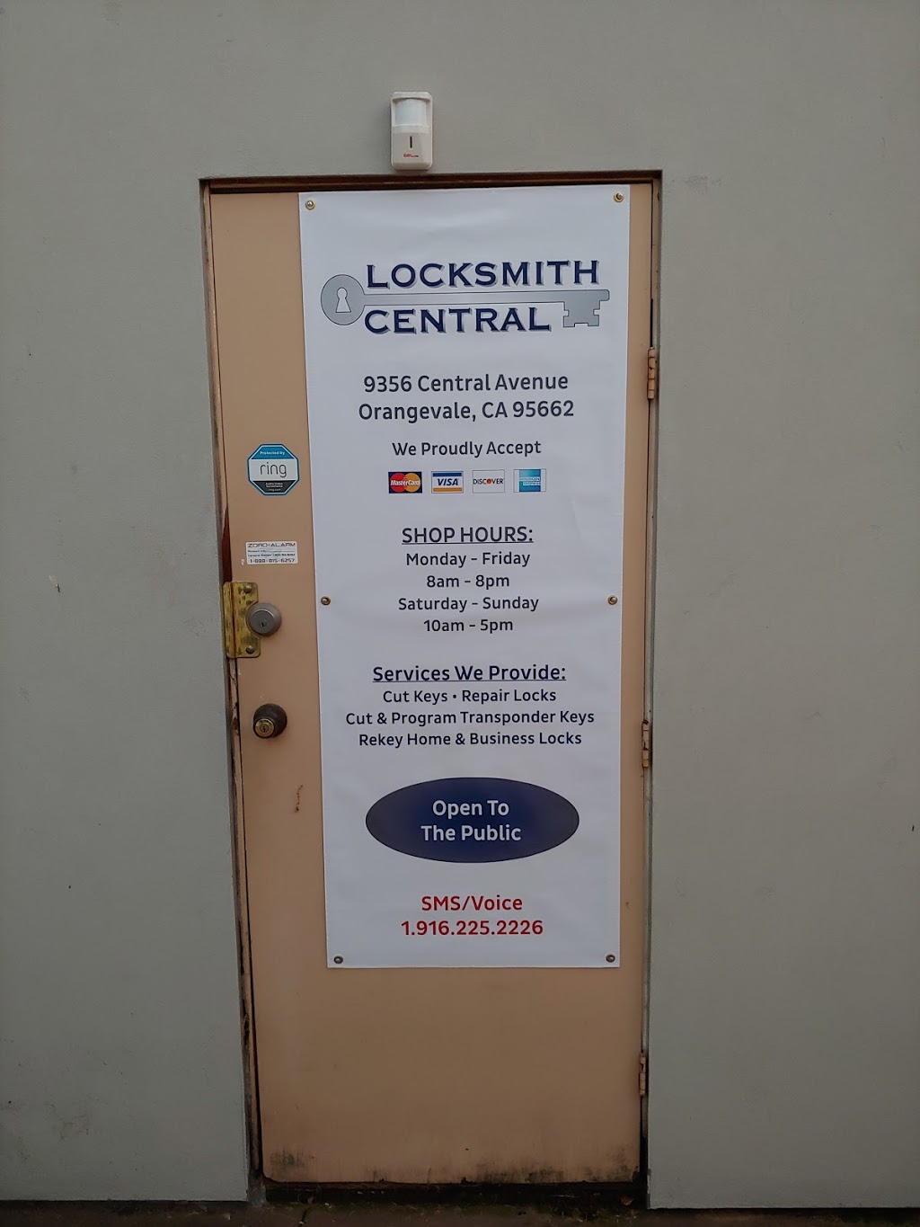 Locksmith Central | 9356 Central Ave, Orangevale, CA 95662, USA | Phone: (916) 225-2226