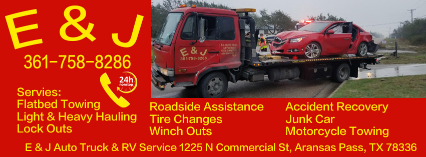 E & J Auto Truck & RV Services | 1225 N Commercial St, Aransas Pass, TX 78336 | Phone: (361) 758-8286