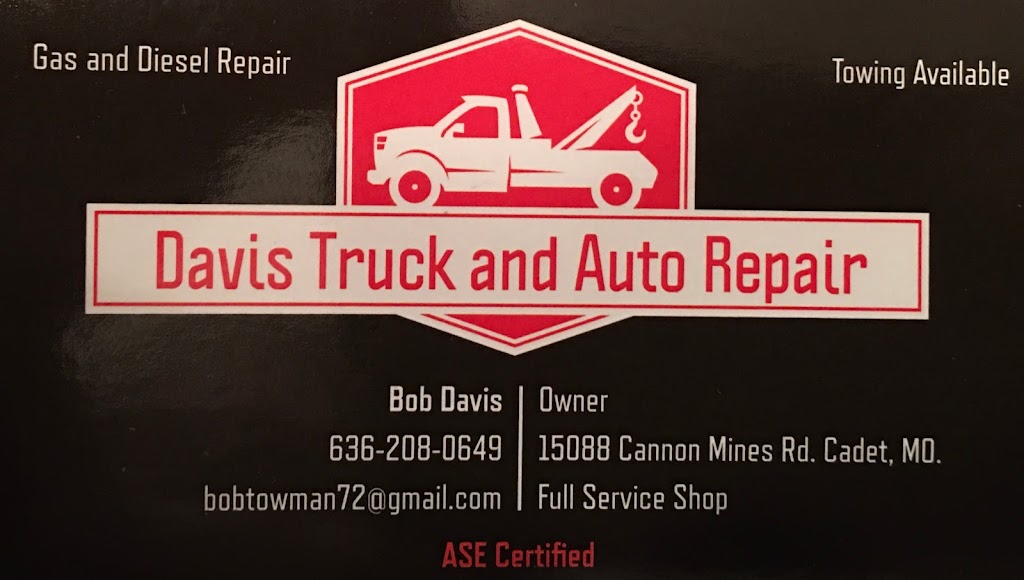 Davis Truck & Auto LLC | 15088 Cannon Mines Rd, Cadet, MO 63630, USA | Phone: (636) 208-0649