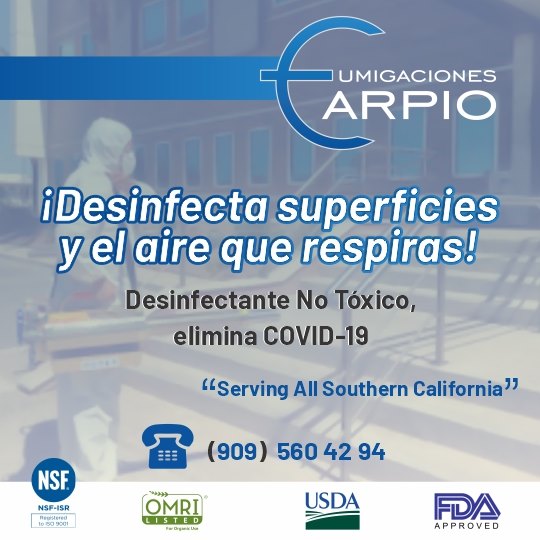 Fumigaciones Carpio | 6511 Myrtle Ct, Rancho Cucamonga, CA 91739, USA | Phone: (909) 560-4294