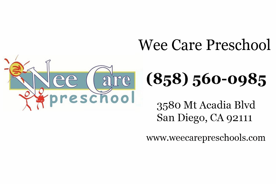 Wee Care Preschool | 3580 Mt Acadia Blvd, San Diego, CA 92111, USA | Phone: (858) 560-0985