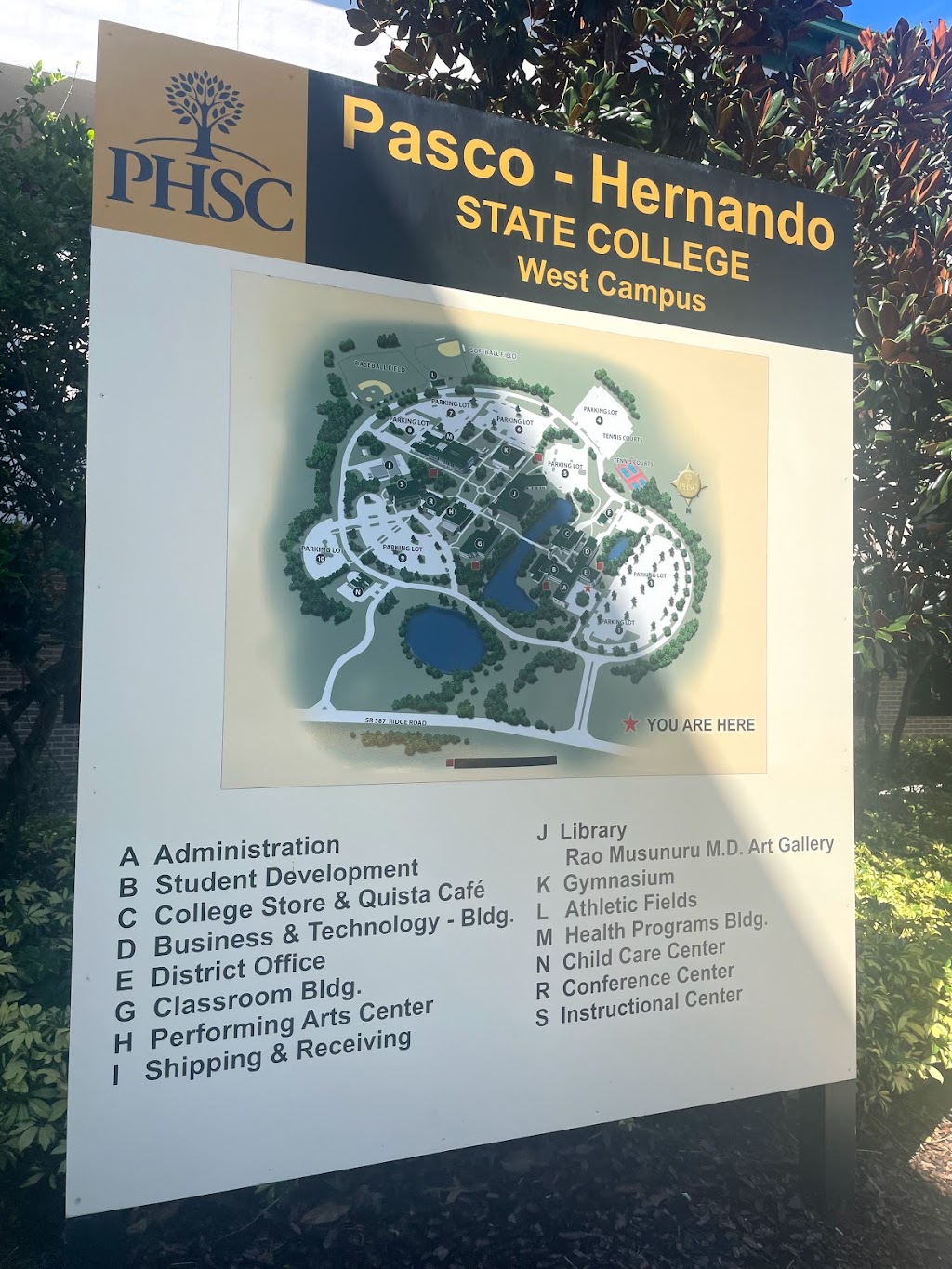 Pasco-Hernando State College West Campus | 10230 Ridge Rd, New Port Richey, FL 34654, USA | Phone: (727) 847-2727