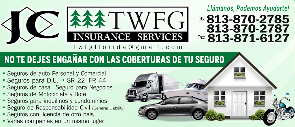 TWFG Insurance Services Tampa | 2108 W Busch Blvd, Tampa, FL 33612, USA | Phone: (813) 870-2785