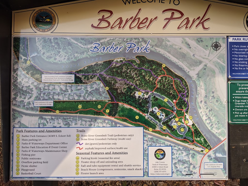 Barber Park | 4049 S Eckert Rd, Boise, ID 83716, USA | Phone: (208) 577-4575