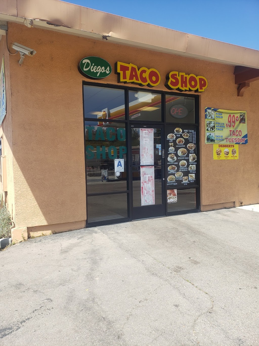Diegos Mexican Food | 1140 Tavern Rd, Alpine, CA 91901, USA | Phone: (619) 445-0900