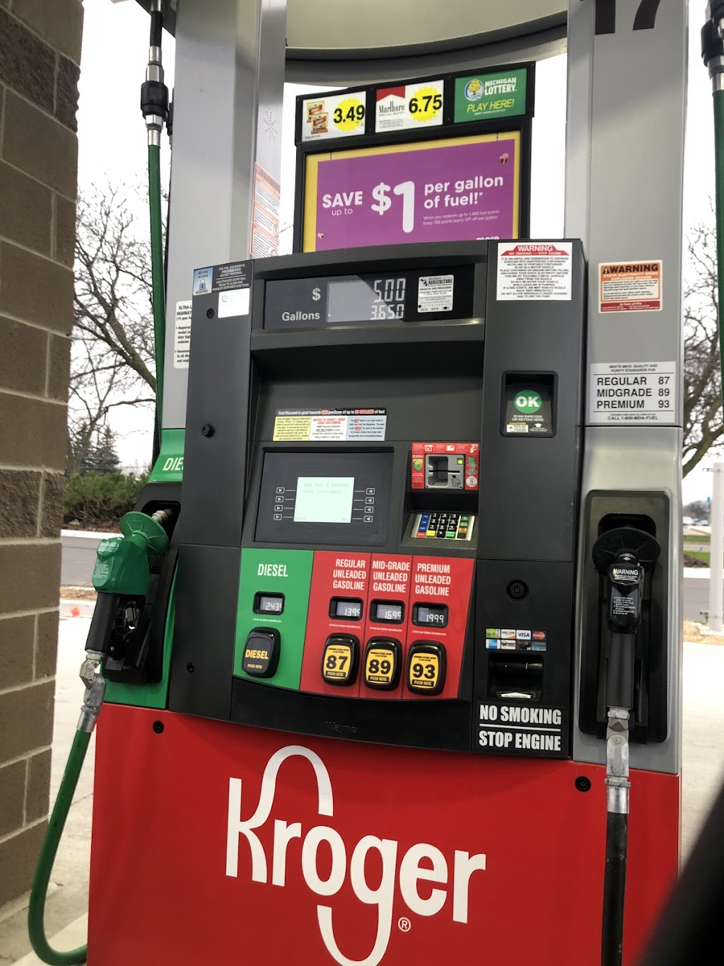 Kroger Fuel | 2375 18 Mile Rd, Sterling Heights, MI 48314, USA | Phone: (586) 930-0712