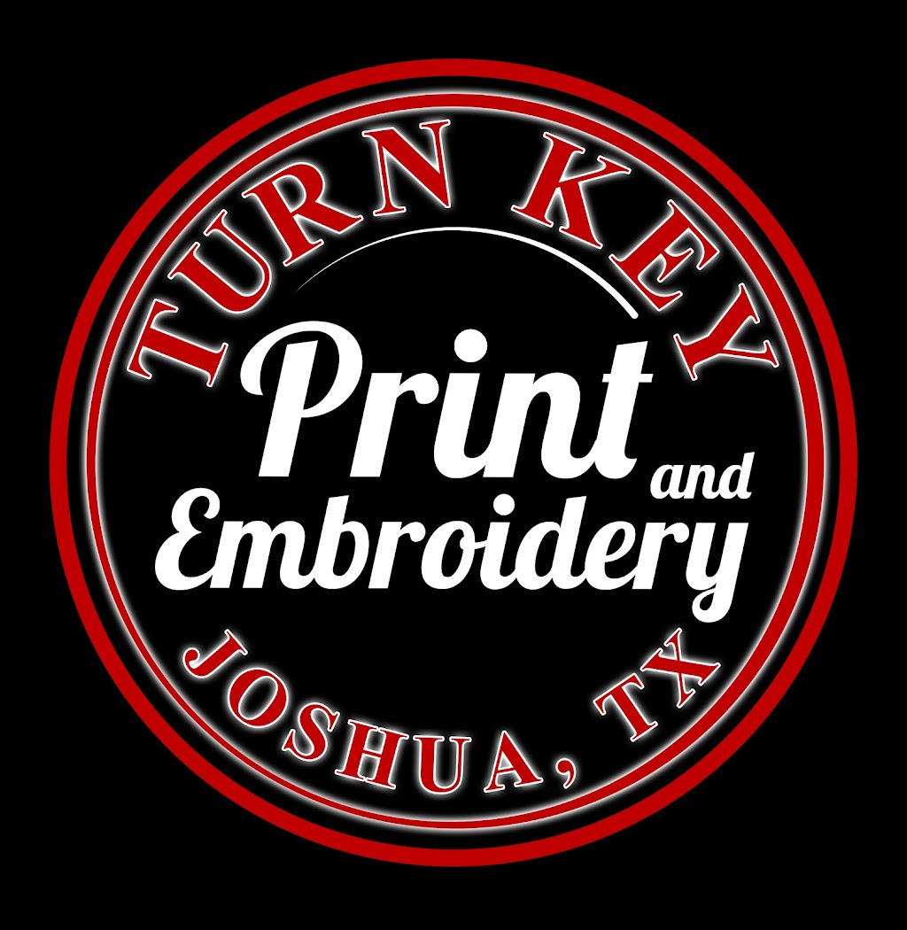 Turn key Print and Embroidery | 9716 Limestone, Joshua, TX 76058, USA | Phone: (817) 980-3539