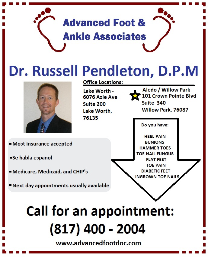 Advanced Foot & Ankle Associates, PLLC | 101 Crown Pointe Blvd #340, Willow Park, TX 76087, USA | Phone: (817) 400-2004