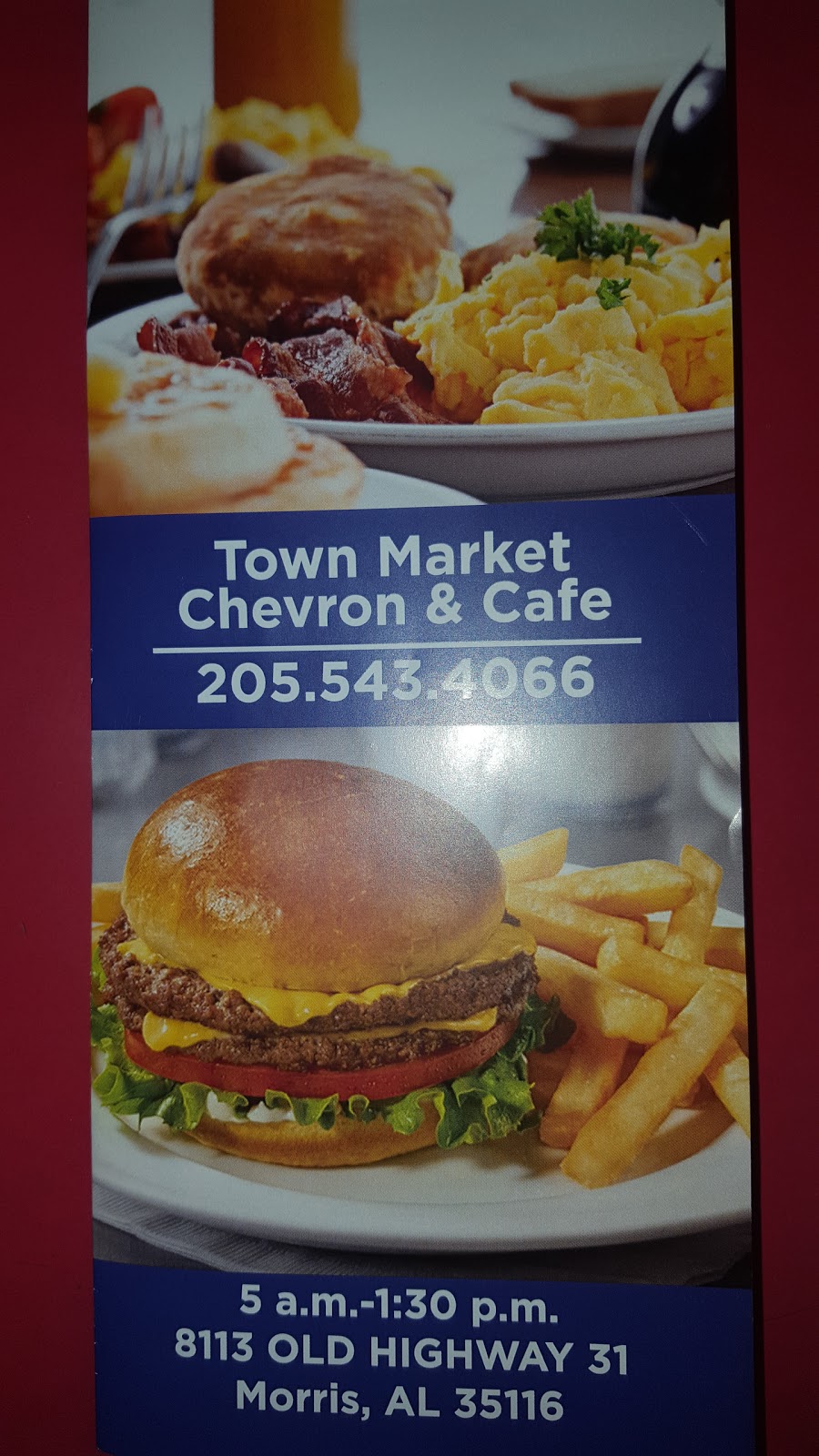 Town Market Chevron & Cafe | 8113 Old Hwy 31, Morris, AL 35116, USA | Phone: (205) 543-4066