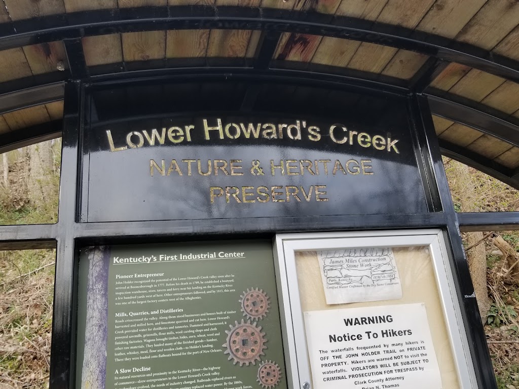 Lower Howard’s Creek Nature and Heritage Preserve | 1225 Athens Boonesboro Rd, Winchester, KY 40391, USA | Phone: (859) 806-2466