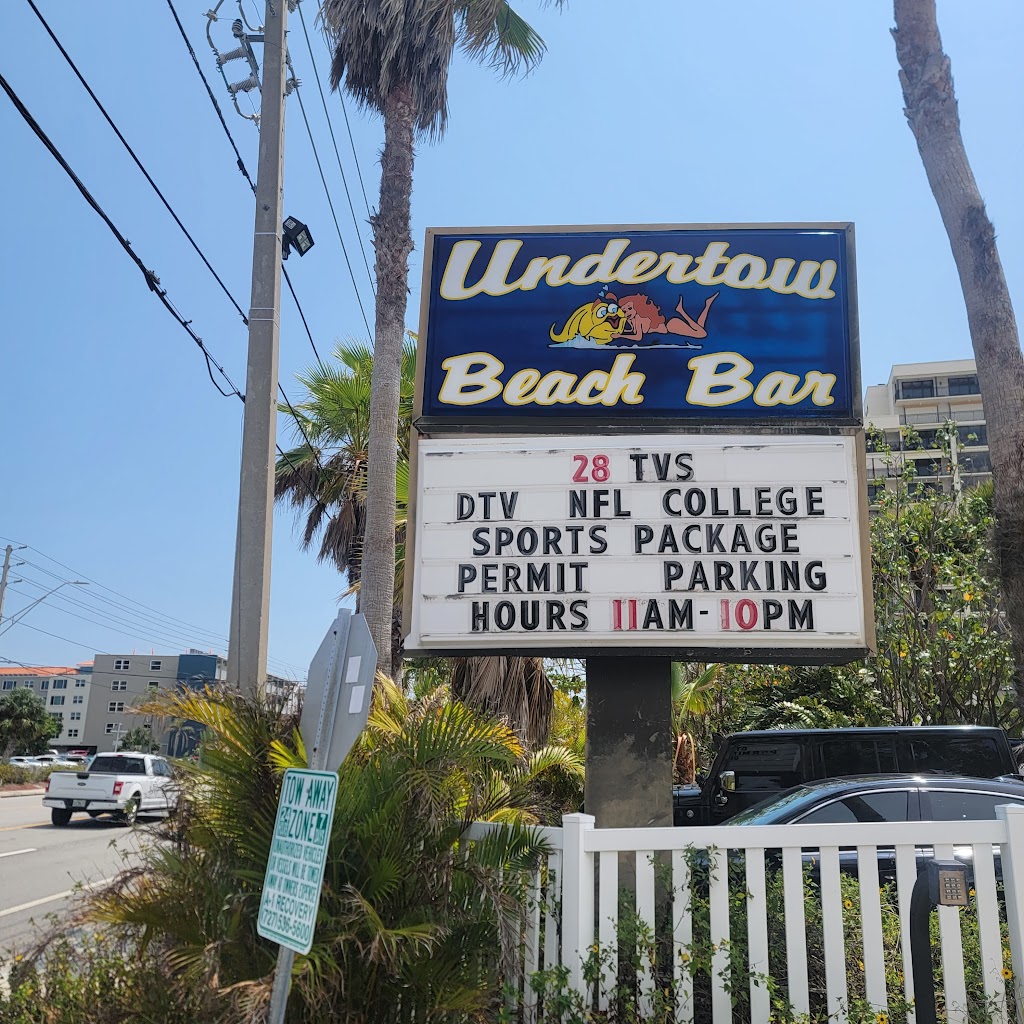 Undertow Beach Bar | 3850 Gulf Blvd, St Pete Beach, FL 33706, USA | Phone: (727) 368-9000