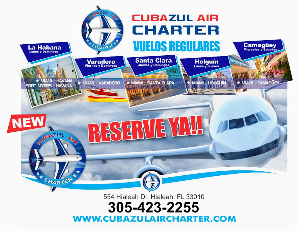 Cubazul Air Charter Inc. | 4708 W Flagler St, Miami, FL 33134 | Phone: (305) 423-2255