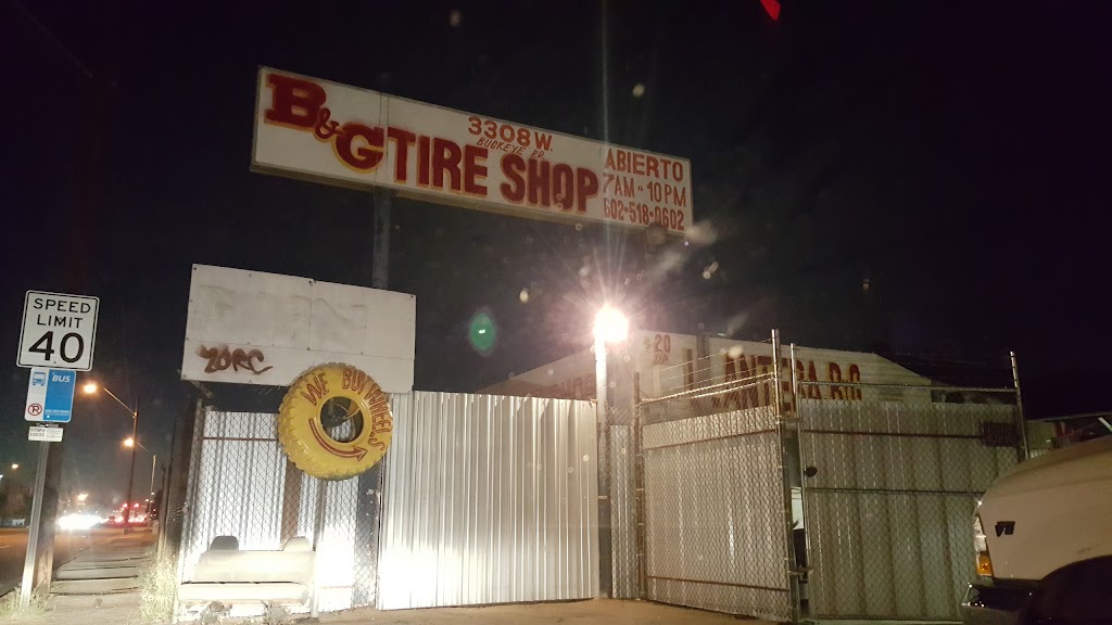 B&G Tire Shop | 3308 W Buckeye Rd, Phoenix, AZ 85009, USA | Phone: (602) 518-0602