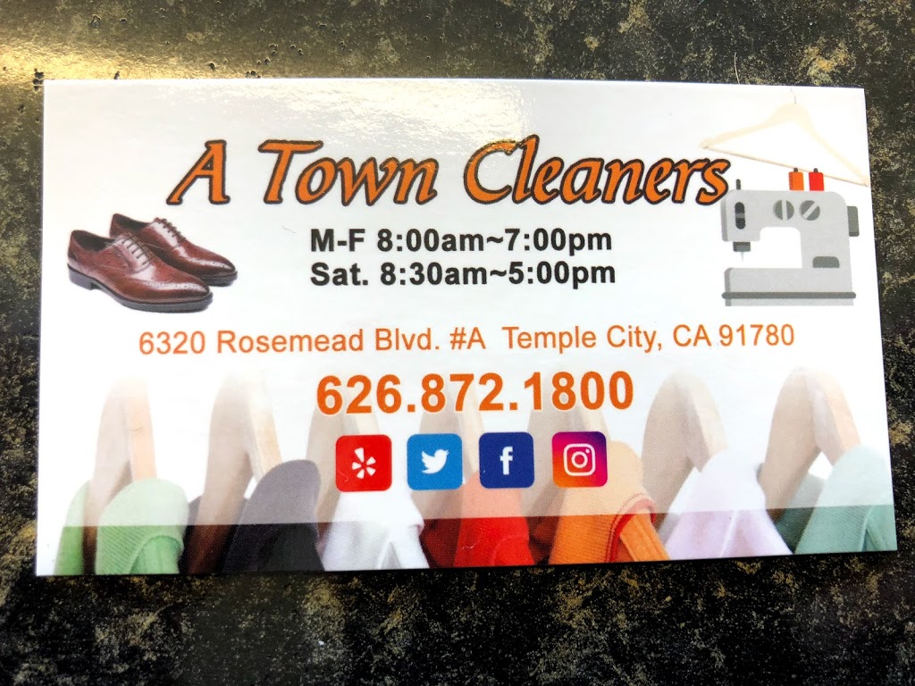 A Town Cleaners | 6320 Rosemead Blvd Suite A, Temple City, CA 91780, USA | Phone: (626) 872-1800