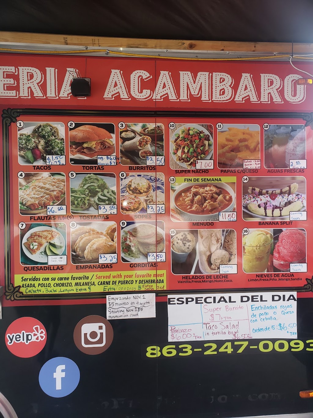 Taqueria Y Neveria Acambaro | 5775 E Johnson Ave, Haines City, FL 33844, USA | Phone: (863) 247-0093