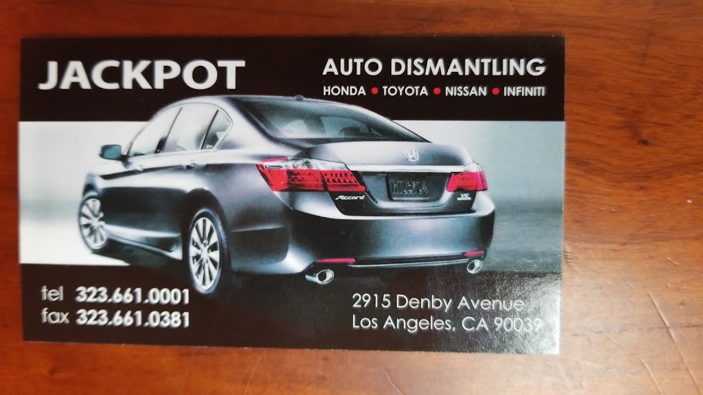 Jackpot Auto Dismantling | 2915 Denby Ave, Los Angeles, CA 90039, USA | Phone: (323) 661-0001
