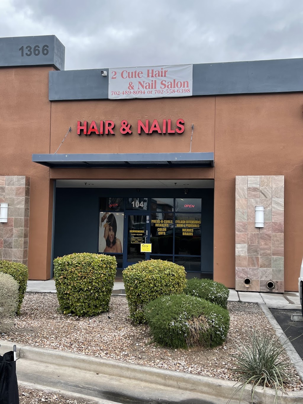 2 Cute Hair And Nail Salon, LLC | 1366 W Cheyenne Ave #104, North Las Vegas, NV 89030, USA | Phone: (702) 558-6398