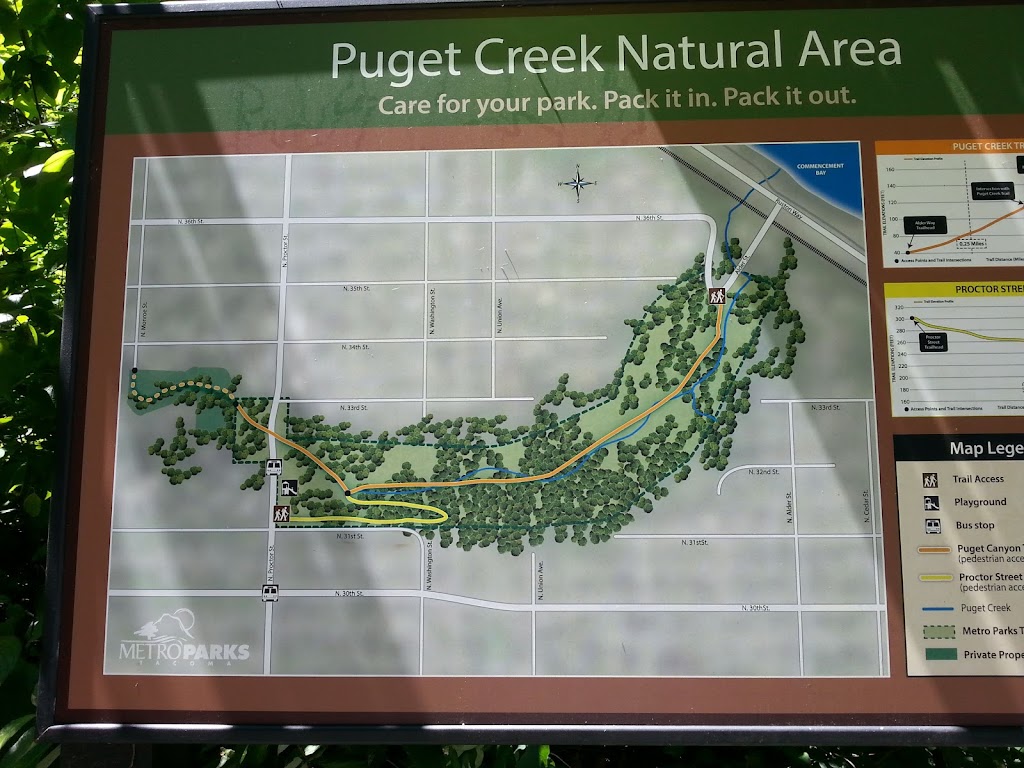 Puget Creek Natural Area | N Lawrence St &, Alder Way, Tacoma, WA 98407, USA | Phone: (253) 305-1000