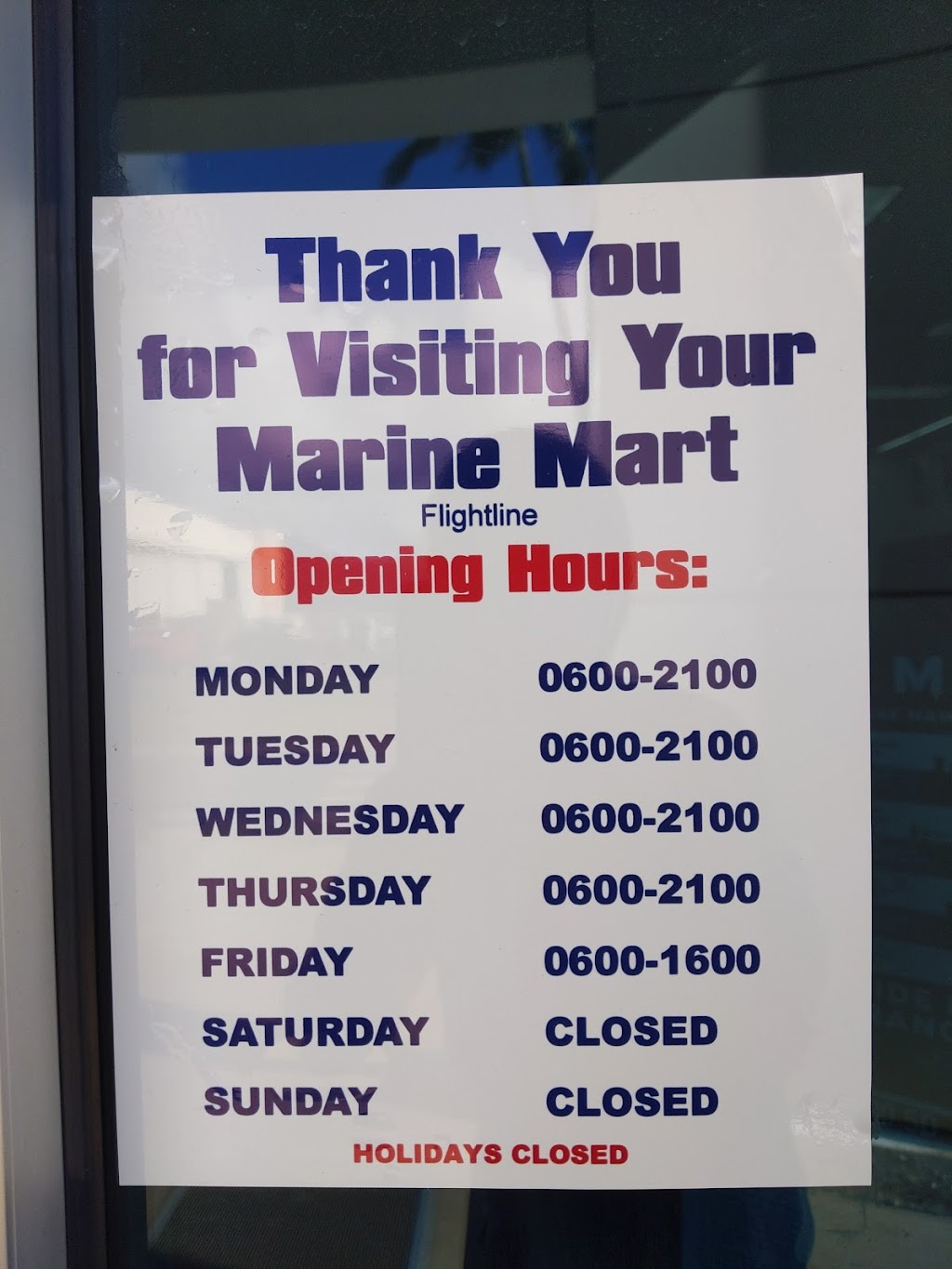 MCX Marine Mart | Flightline | B St, Kailua, HI 96734, USA | Phone: (808) 254-7676