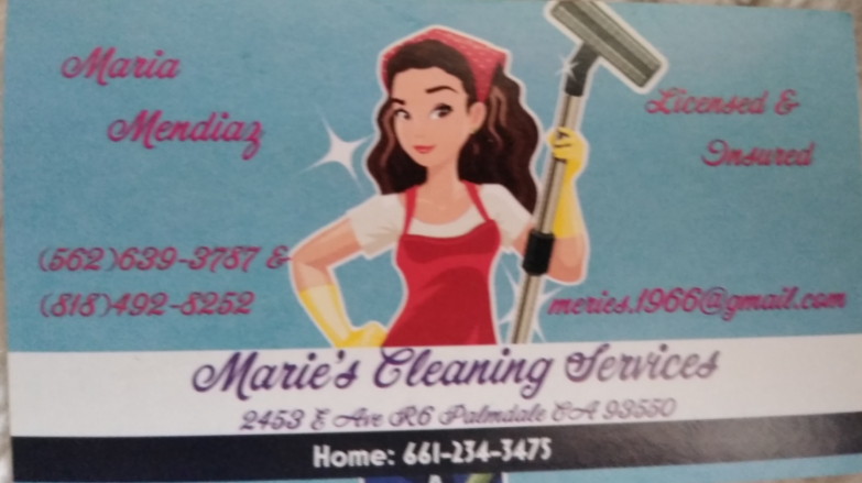 Maries Cleaning Services | 2453 E Ave R 6, Palmdale, CA 93550, USA | Phone: (562) 639-3787