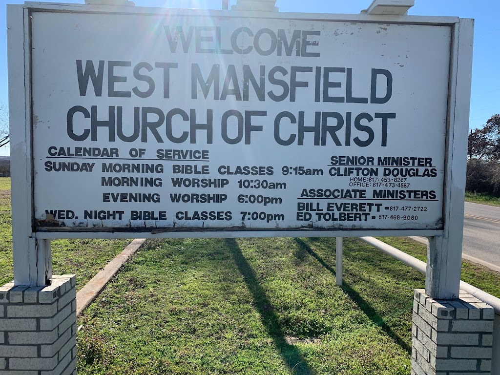 West Mansfield Church-Christ | 1396 Bennett Lawson Rd, Mansfield, TX 76063, USA | Phone: (817) 473-4587