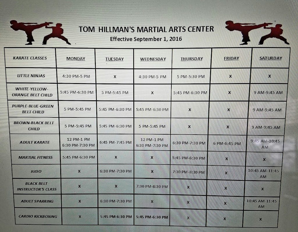 Tom Hillmans Martial Arts | 6007 Brockton Dr, Lockport, NY 14094, USA | Phone: (716) 727-3635