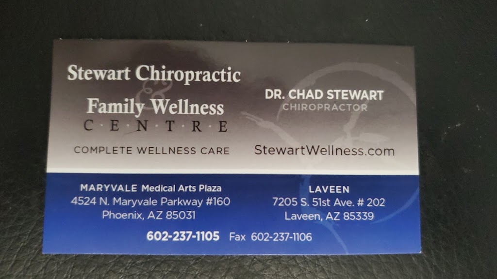 Stewart Chiropractic | 7205 S 51st Ave #202, Laveen Village, AZ 85339 | Phone: (602) 237-1105