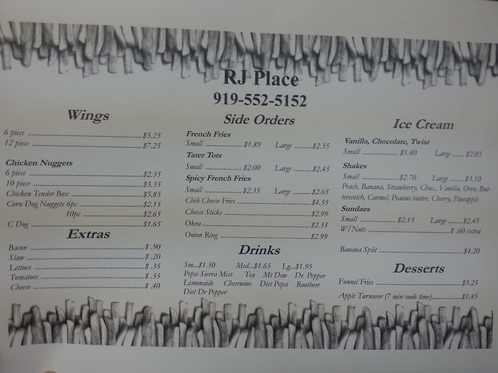 R Js Place Fast Food | 712 N Main St, Fuquay-Varina, NC 27526, USA | Phone: (919) 552-5152